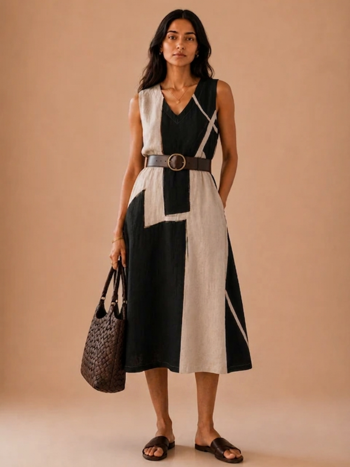 Monochrome Muse Dress