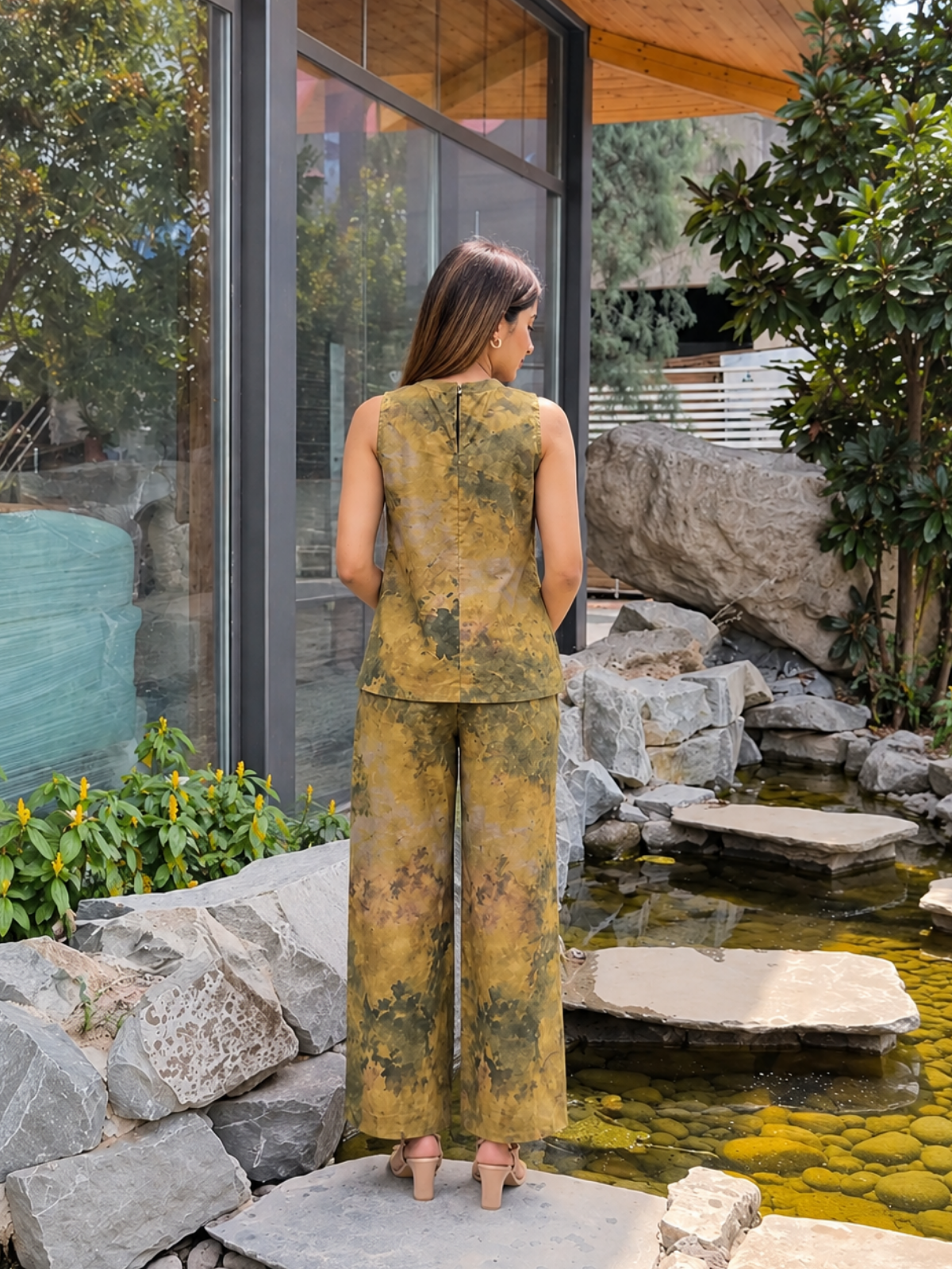 Watercolor Olive Co-ord Set