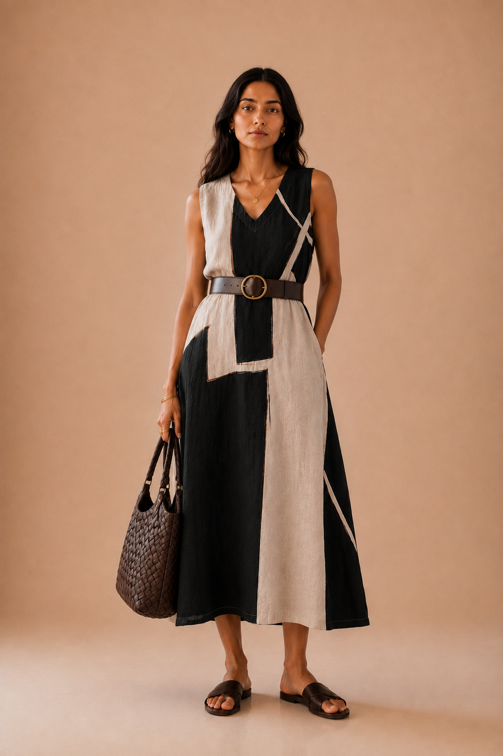 Monochrome Muse Dress