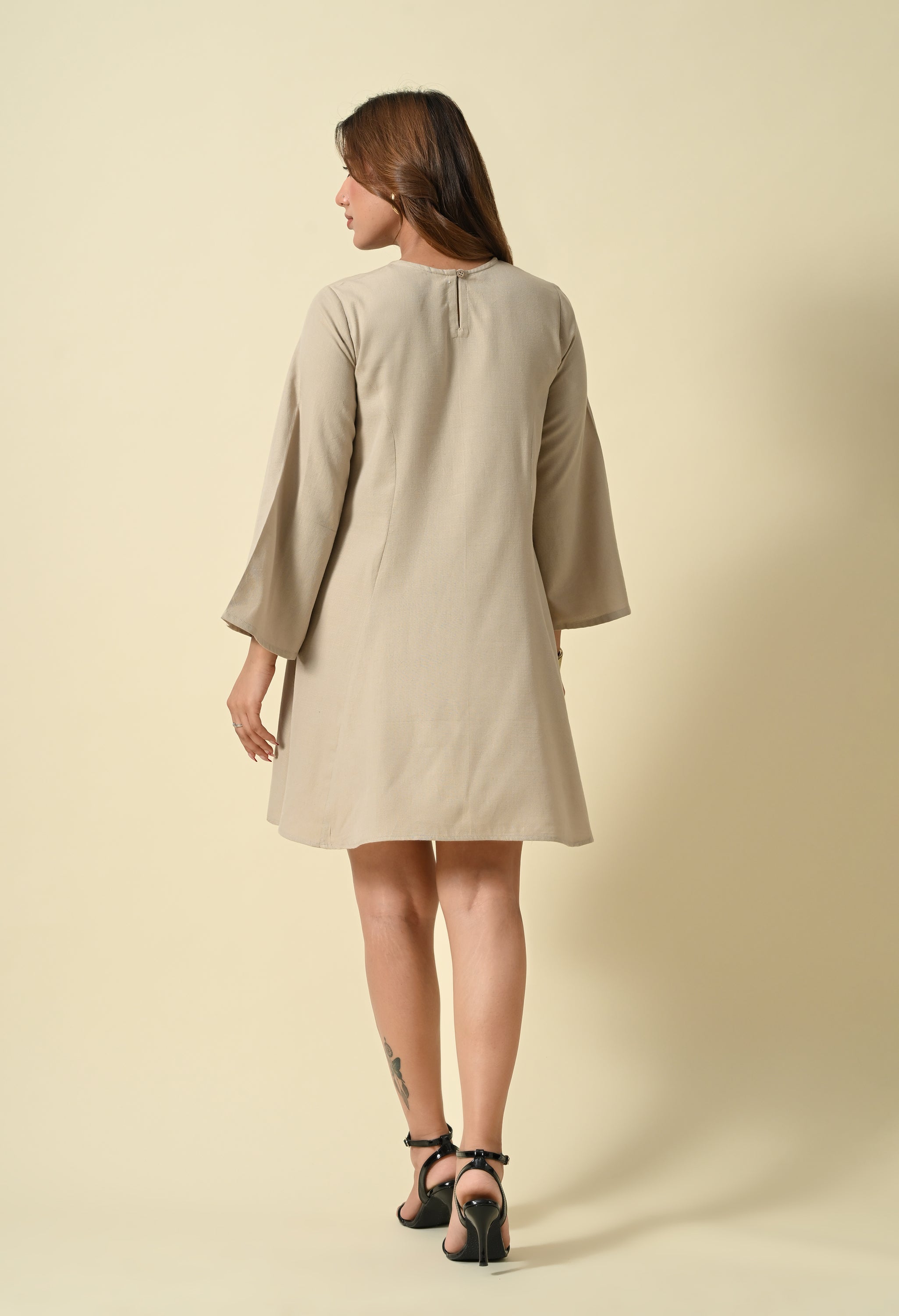 Blush Breeze A-Line Dress