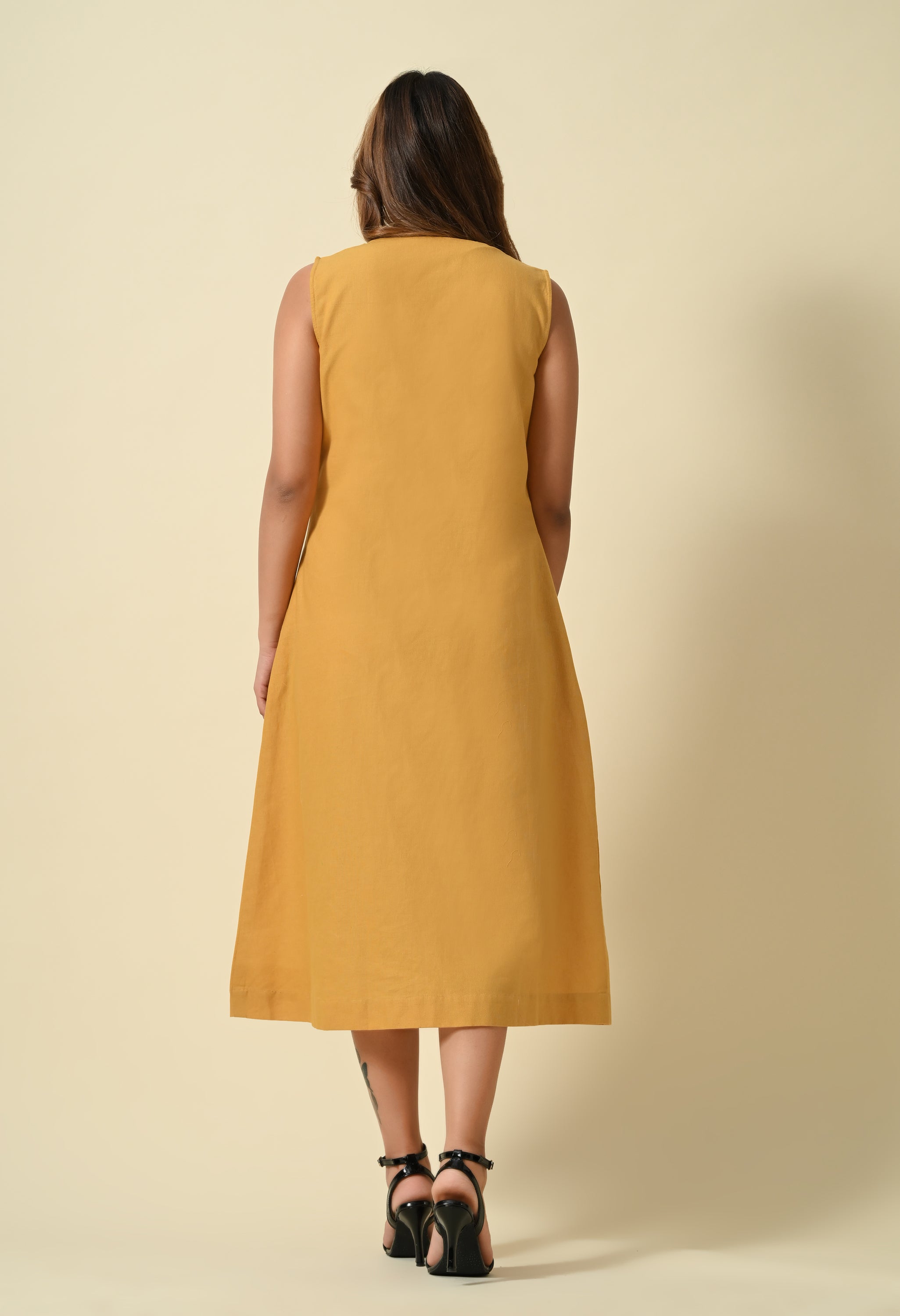 Golden Hour Button Dress