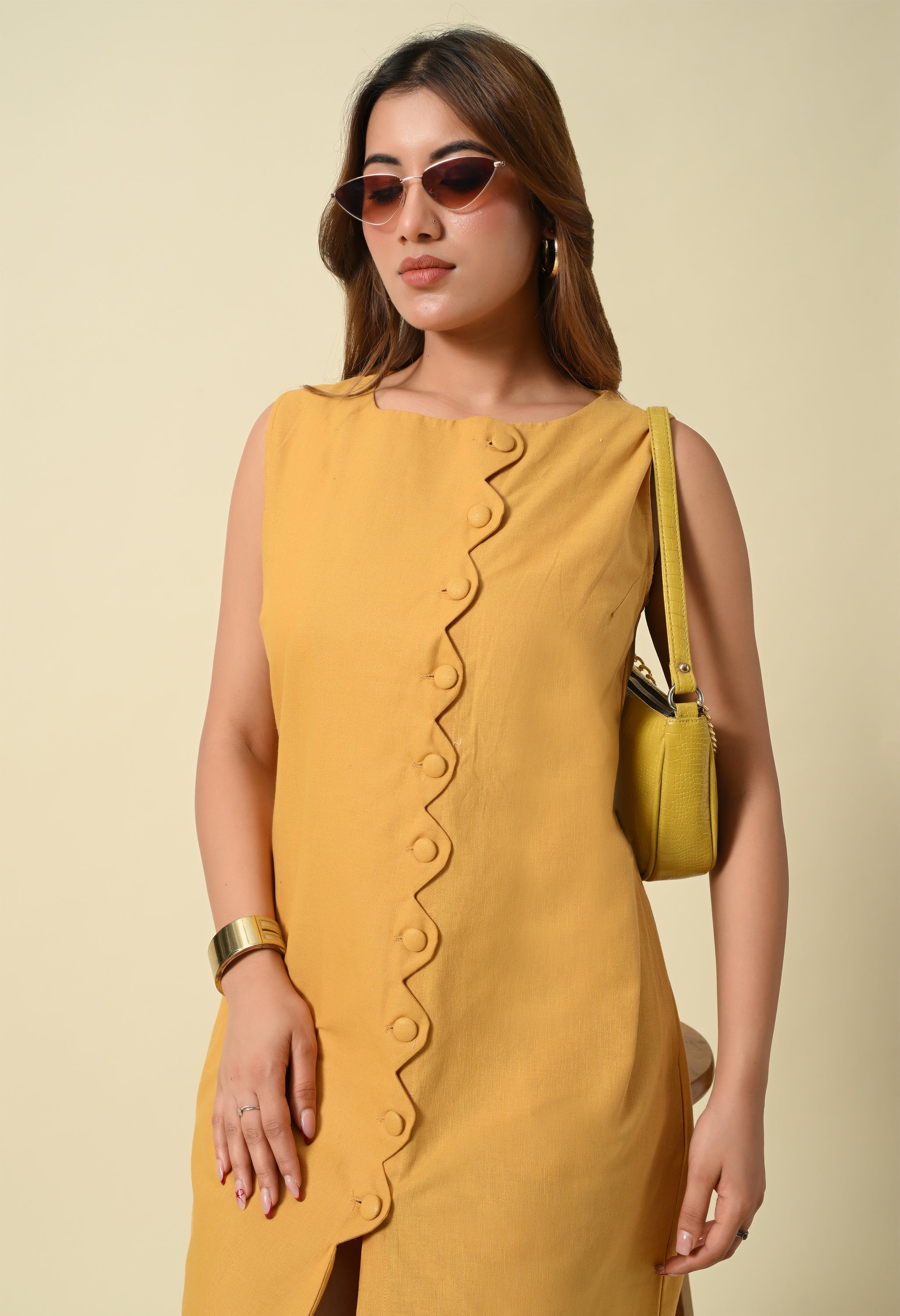 Golden Hour Button Dress