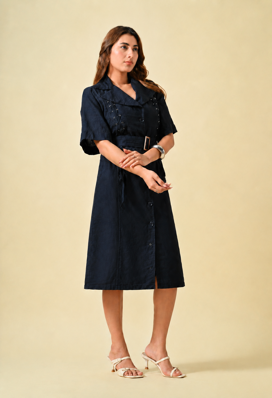 Midnight Muse Belted Dress